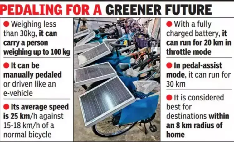 電動單車的性能介紹。《印度時報》