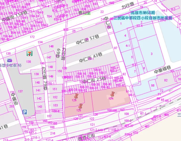 土地鄰近高雄車站與三塊厝車站