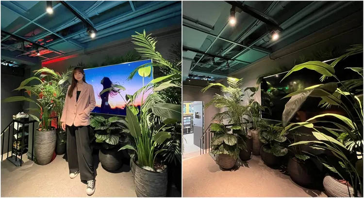 洪詩曾開心秀出東區店面的照片，和頂讓中的照片(右，翻攝自「台北市，新北市，店面頂讓，店面出租」)擺設一致。左翻攝自洪詩臉書