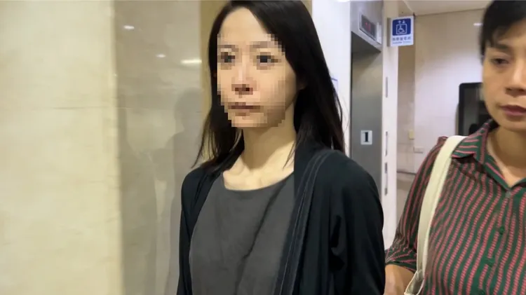 女演員下午出庭。陳彩玲攝