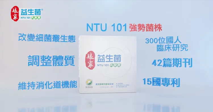 ▲以「娘家益生菌」為例，其具有臨床研究、期刊及多國專利認可，皆是選購時可參考的要素。