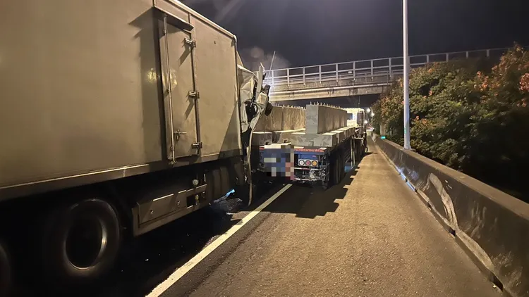 車禍現場。國道警方提供