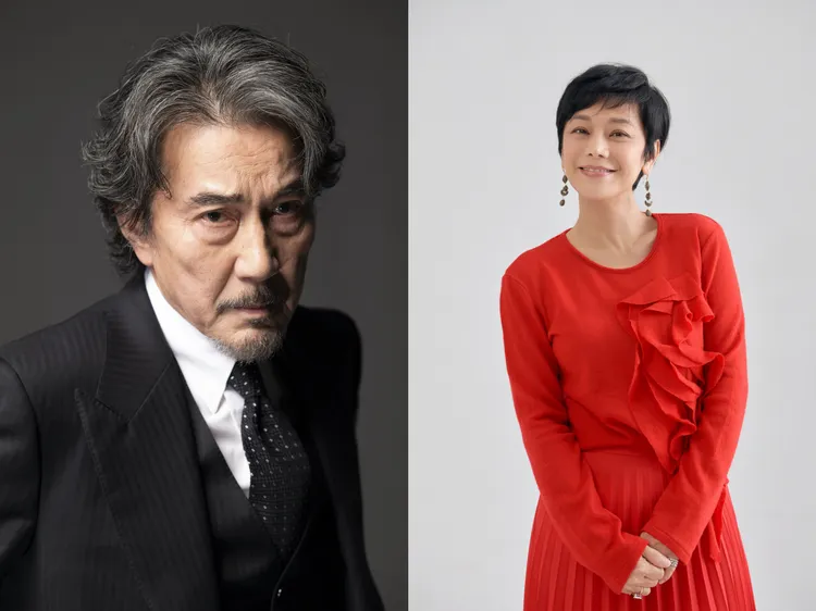 役所廣司（左）和張艾嘉搭檔頒影帝。金馬提供