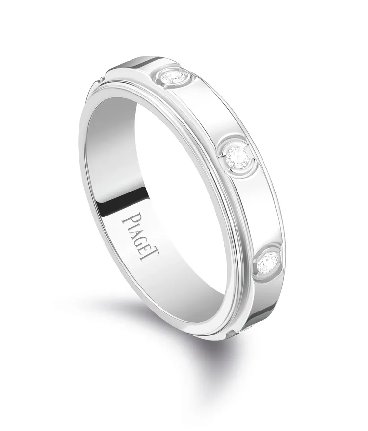Possession系列18K白金鑽石戒指，11萬6000元。品牌提供