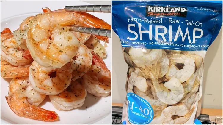 原PO指出，冷凍帶尾蝦仁易於料理快速上桌。翻攝自臉書「Costco好市多 商品經驗老實說」