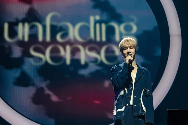 藝聲一開始沒get到粉絲準備的諧音雙關排字應援。超級圓頂提供