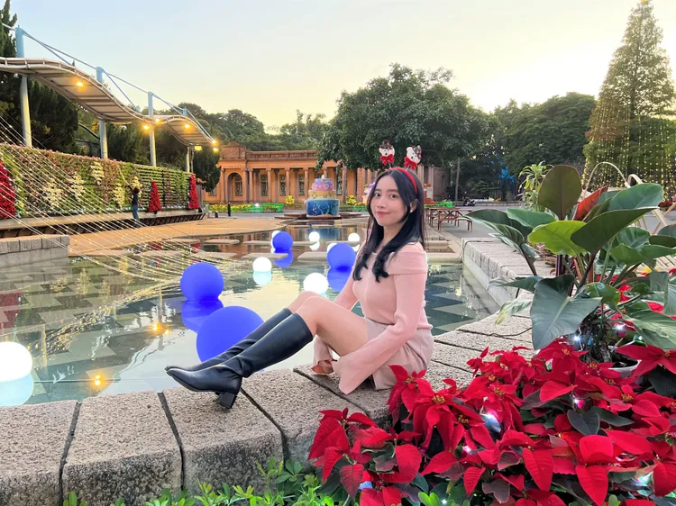 自來水園區已經妝點完成，等民眾來遊園打卡。北水處提供