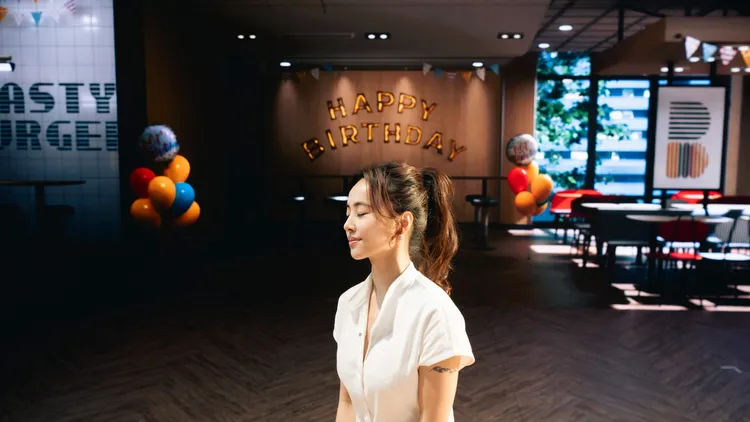 蔡依林貌美如昔。麥當勞提供