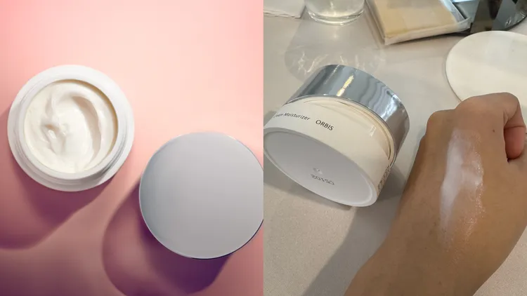 ORBIS極光悠煥妍能量霜，50g／1350元、補充包1250元。左圖品牌提供、右圖張家玲攝