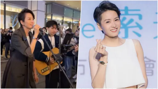 街頭藝人伴奏梁詠琪! 收到「女神超暖回應」融化:我何德何能