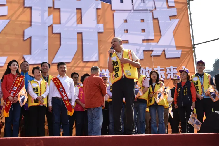 韓國瑜助選又爆金句。顏寬恒競總提供