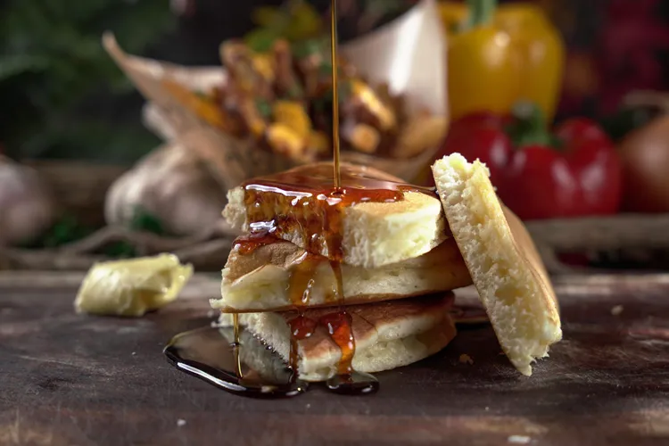 加拿大魁北克楓糖鬆餅是著名的經典甜點。業者提供