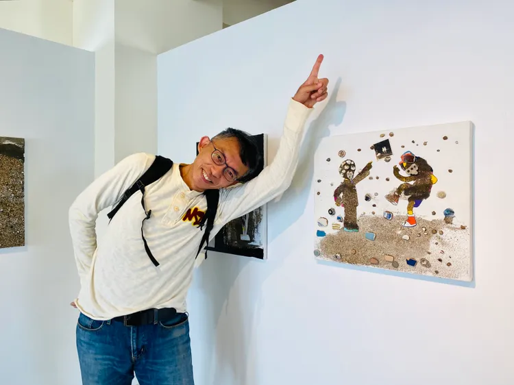 滬水一方藝文空間展出「藝‧光陰」，新北市國際藝術村10周年聯展。館方提供