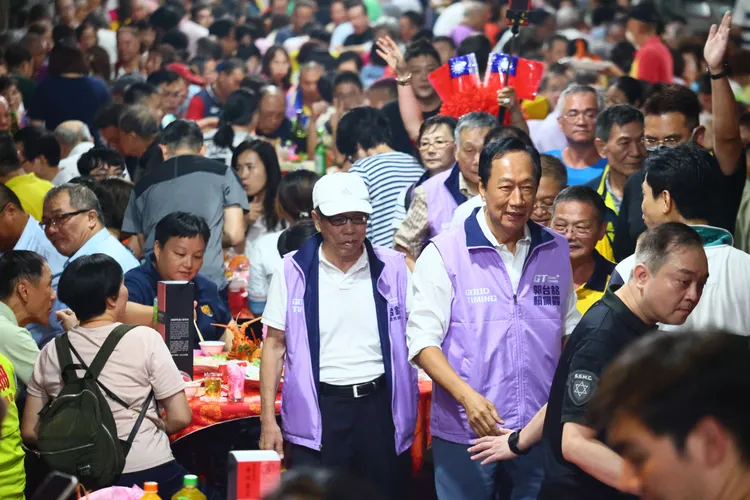 郭台銘正式宣布，連署兩周衝破29萬份門檻。資料照片，彭欣偉攝