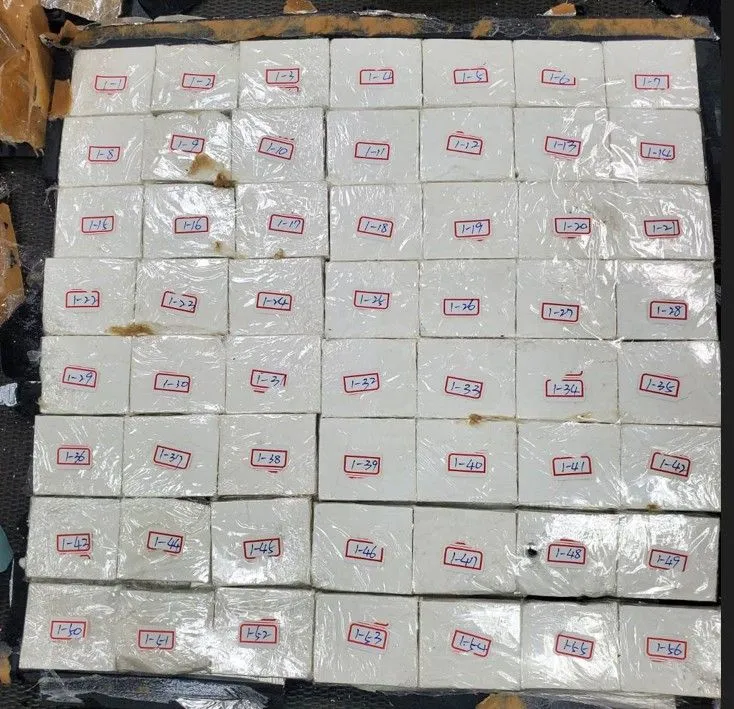 查扣的毒品。航警局提供