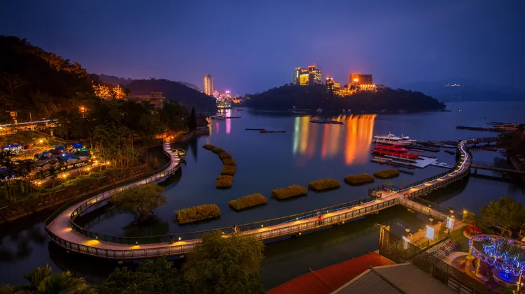 日月潭自行車步道。業者提供