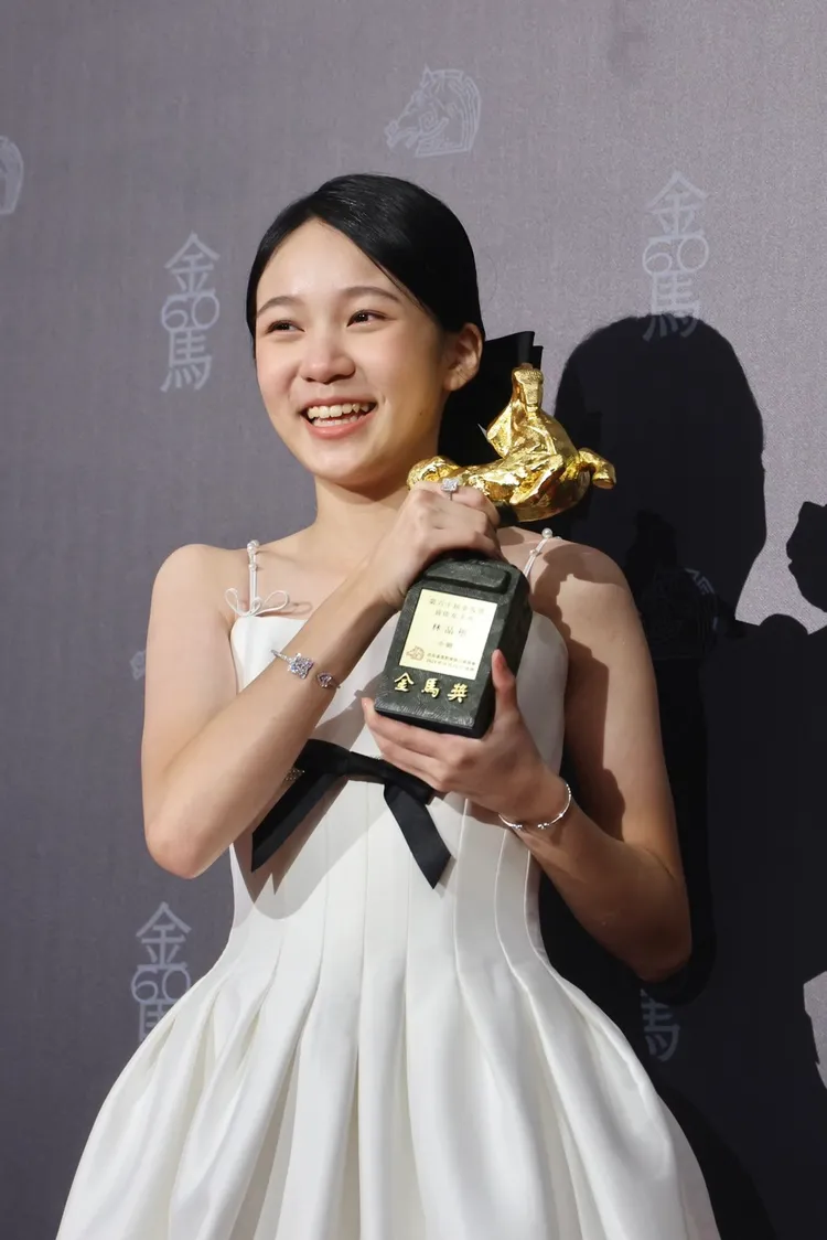 12歲林品彤昨天奪下金馬影后。攝影中心攝