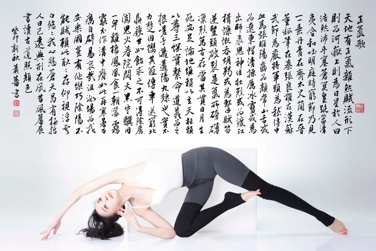 蕭薔今年也克服了肩膀和手的疼痛，繼續展現更多高難完美的體式。珍世美學慈善基金會提供