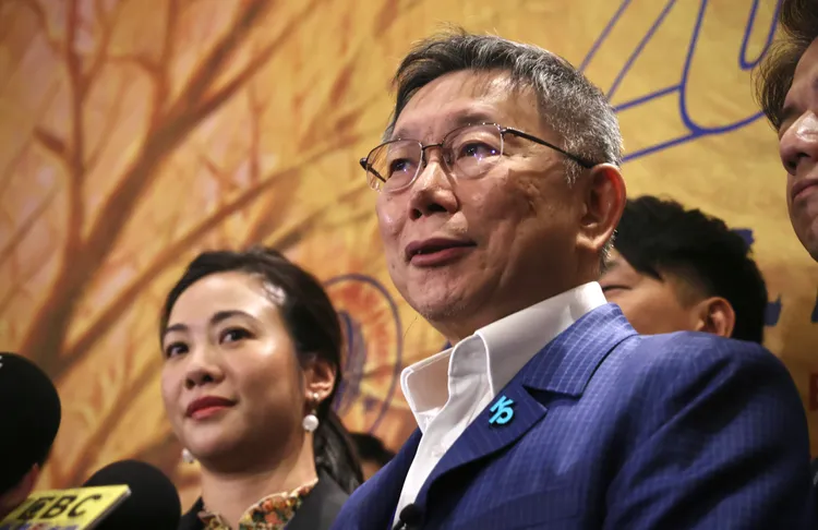 柯文哲今受訪。林林攝