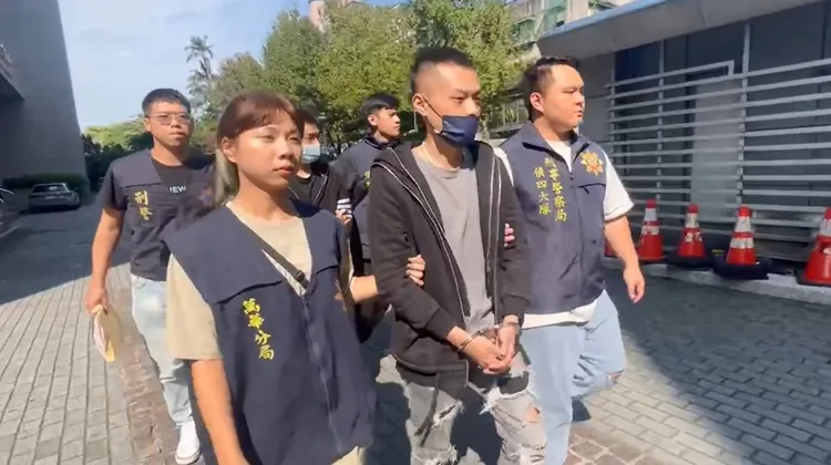 洪男遭送辦。翻攝畫面