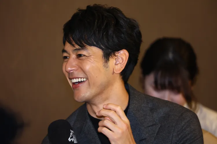 妻夫木聰昨天去吃海鮮餐廳。彭欣偉攝