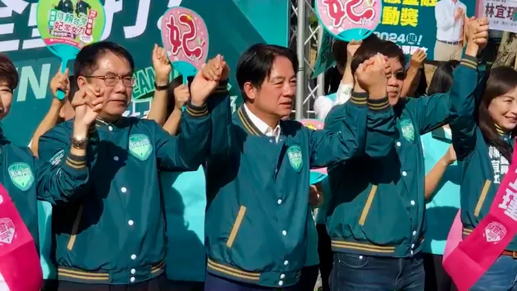 現場高喊凍蒜，懇請台南鄉親衝破得票紀錄。讀者提供