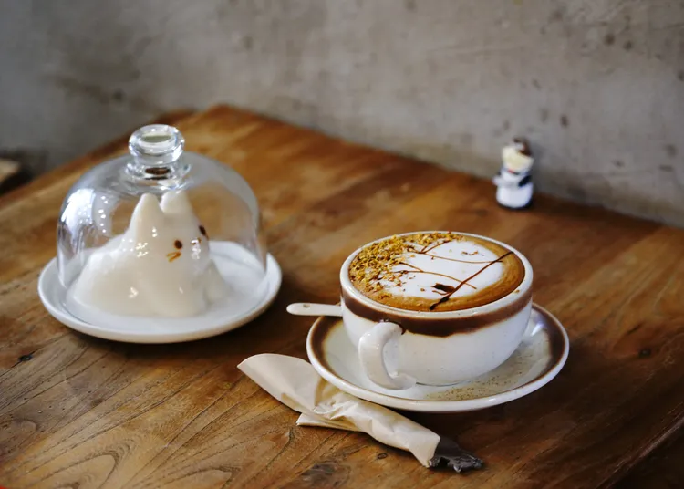 北京一間咖啡廳。新華社