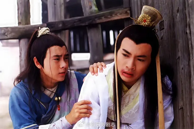 林志穎（左）和蘇有朋1999年合作的《絕代雙驕》。翻攝音樂影劇志微博