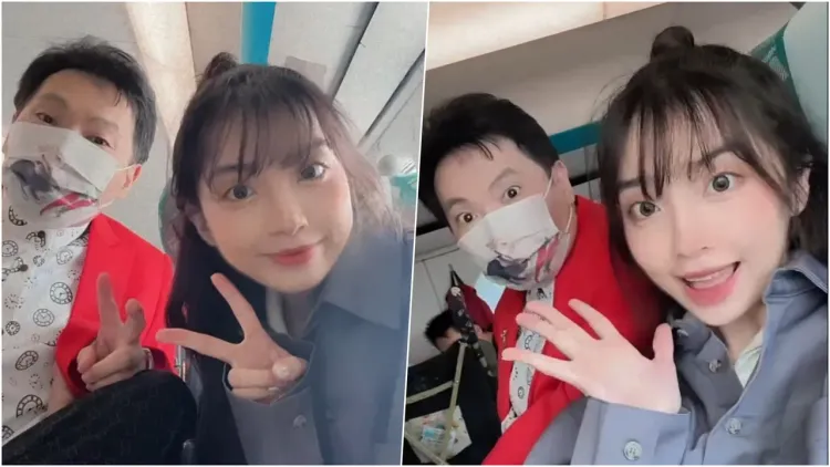 台語歌手蔡義德雙腿萎縮，正妹女兒抱他摔傷濺血，讓他好自責。翻攝蔡義德臉書