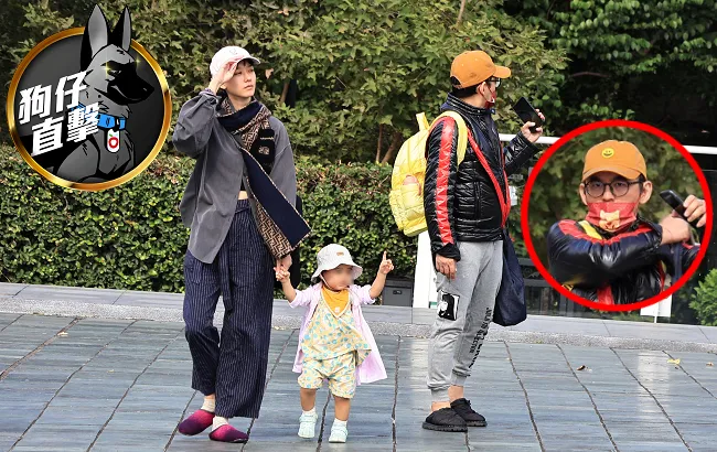 黃子佼日前被目前一家三口現身台北美術館。特勤中心攝