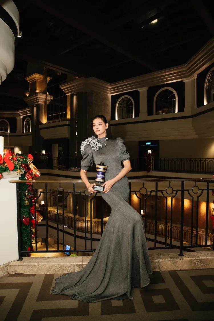 名模林嘉綺獲頒「超級名模獎」。TAFAD提供