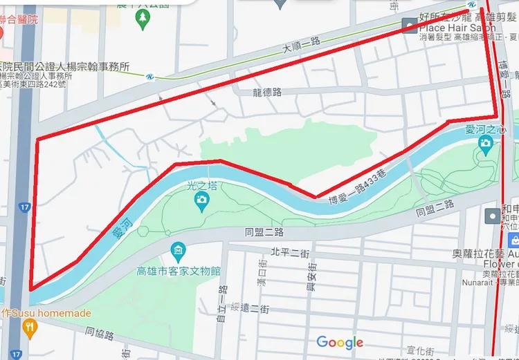 農21區域範圍，與豪宅聚落農16特區僅一路之隔