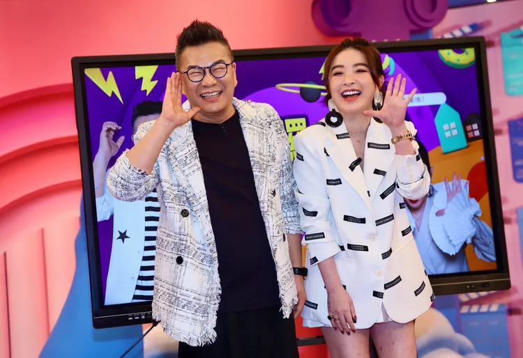 沈玉琳、許維恩出席新節目記者會。彭欣偉攝