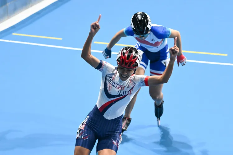 滑輪隊在亞運奪下不少金牌，是中華代表團的大金庫。中華奧會提供