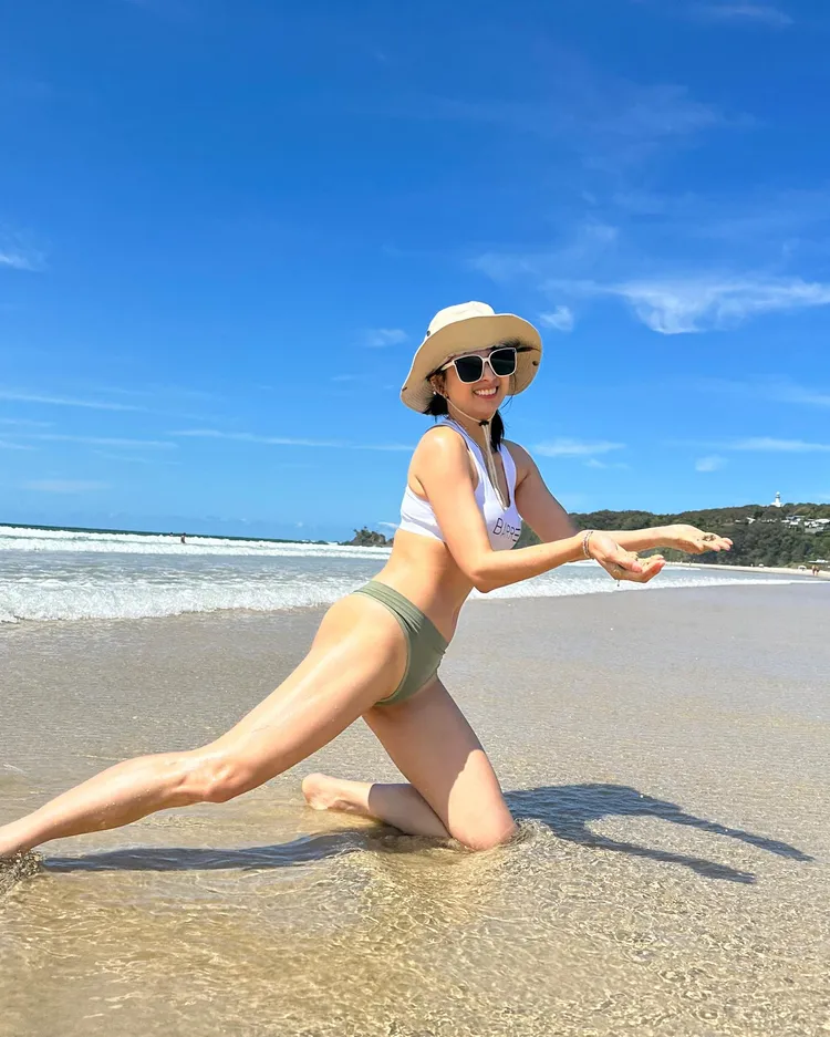 阿喜肌肉線條若隱若現。翻攝阿喜臉書