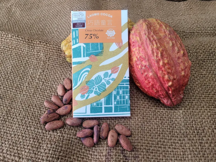 得獎作品老莫可可香檬巧克力。老莫可可提供