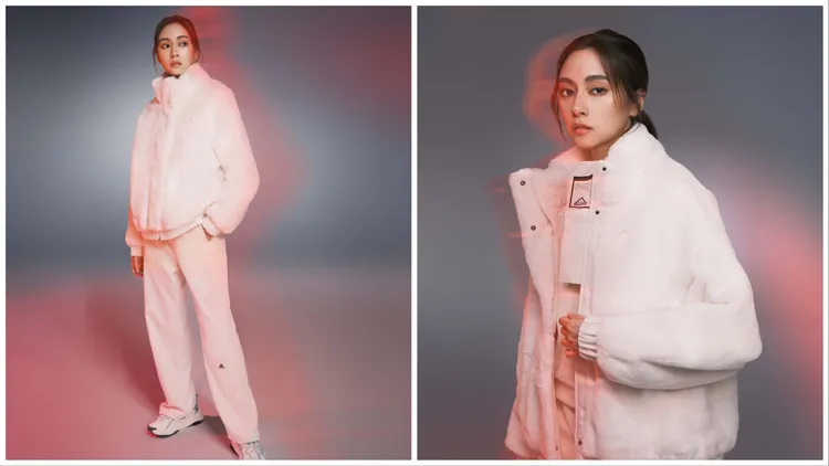 熱門爆款的軟毛皮草外套擁有柔軟的皮草般手感搭配立領式設計。品牌提供