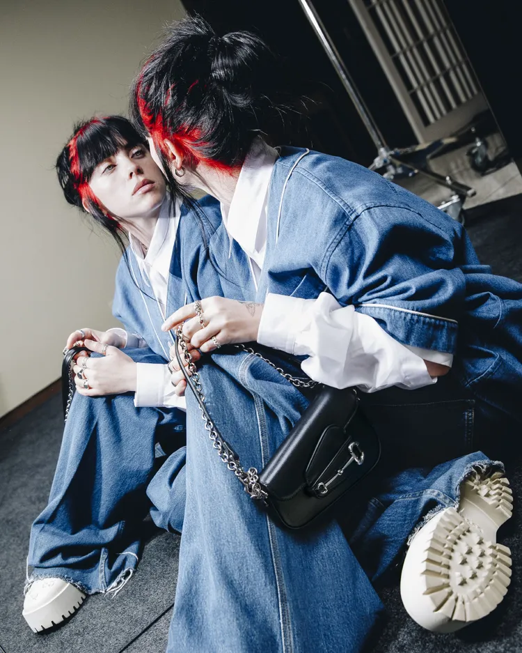 GUCCI Horsebit 1955怪奇包以Demetra永續材料打造而成。品牌提供