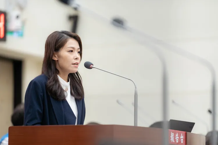 高虹安施政報告。新竹市府提供