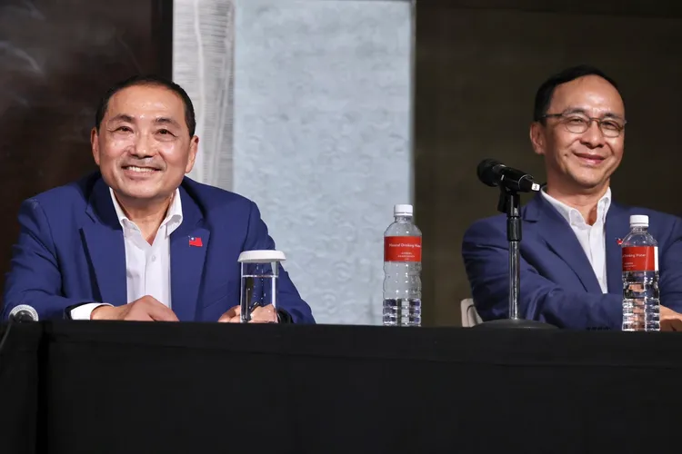 侯友宜和朱立倫。林林攝