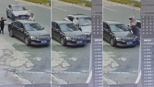 他隨便停車「被撞成飛天陀螺」 接人貪方便!網友開心檢討受害者