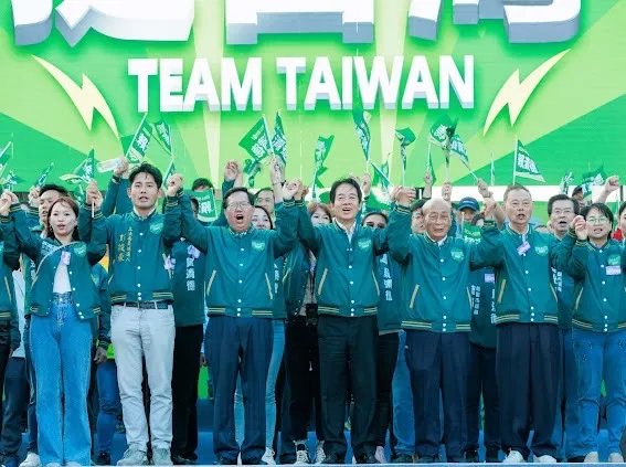 賴清德偕黨籍立委候選人造勢。賴清德競辦提供