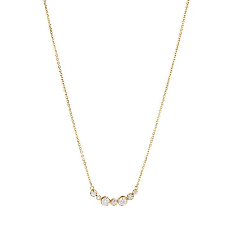 Signature Diamonds 18K黃金鑽石項鍊，5萬1000元。品牌提供