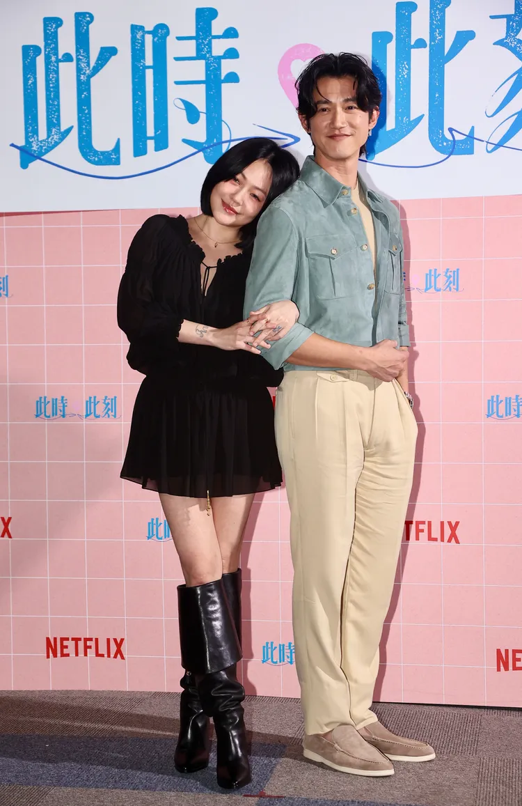 小S（左）坦言對象是吳慷仁她才接演。彭欣偉攝