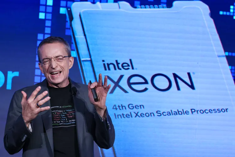 英特爾CEO基辛格 (Pat Gelsinger)。林林攝