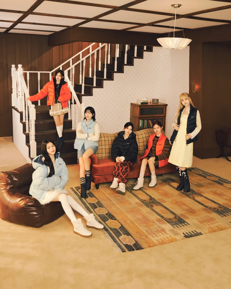 IVE以各式單品搭配PUMA Snowbae演繹冬季時髦。品牌提供