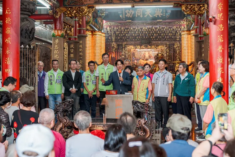 賴清德大讚康世明是地方傑出人才。賴清德競辦提供