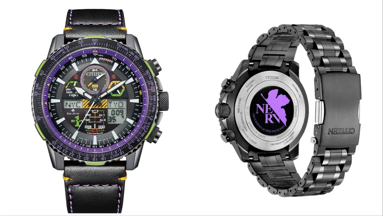 EVA新世紀福音戰士限定款腕錶「初號機」，JY8138-61E，3萬2800元。品牌提供