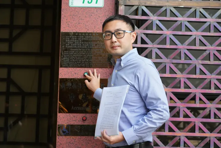 新北市政府遭批，議員廖先翔遭控家族違建12年來逐漸擴大，縣府卻未處理。圖為廖先翔，翻攝自廖先翔臉書