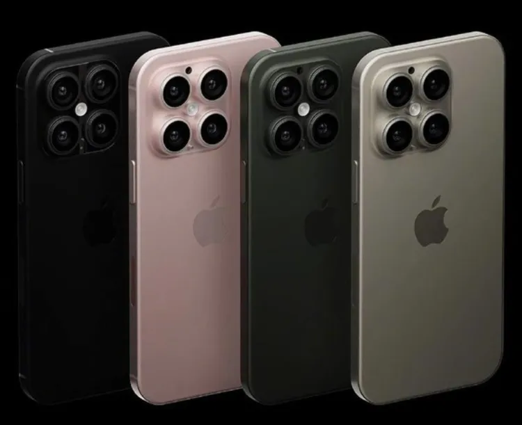 4鏡頭iPhone 16 Pro概念圖。翻攝CNMO手機中國